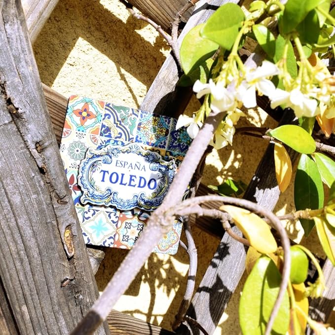 Decorative Magnet Toledo Spain - Exclusive Alma de Toledo Collection - Vibrant Artisan Ceramic - Unique Souvenir for Your Home and Heart