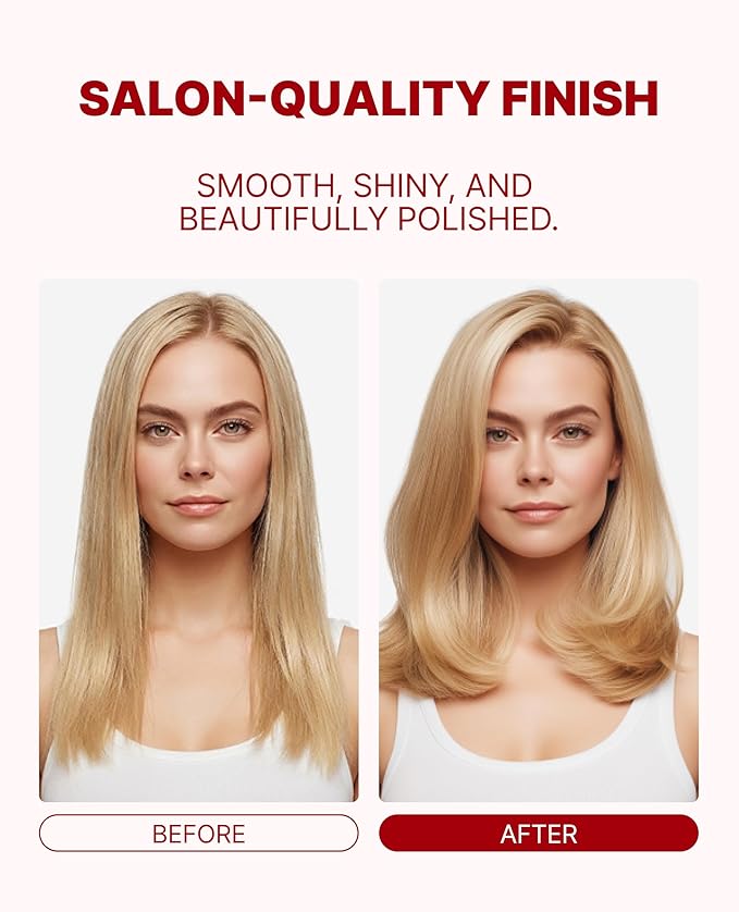 GLAMPALM Classic Volumizing 1" | Ceramic Flat Iron Infused with Vita-C, Curved Plates for Volume & Curl, Korean No.1 Hair straighteners for Women Dual Voltage, Root Volume Iron | GP202