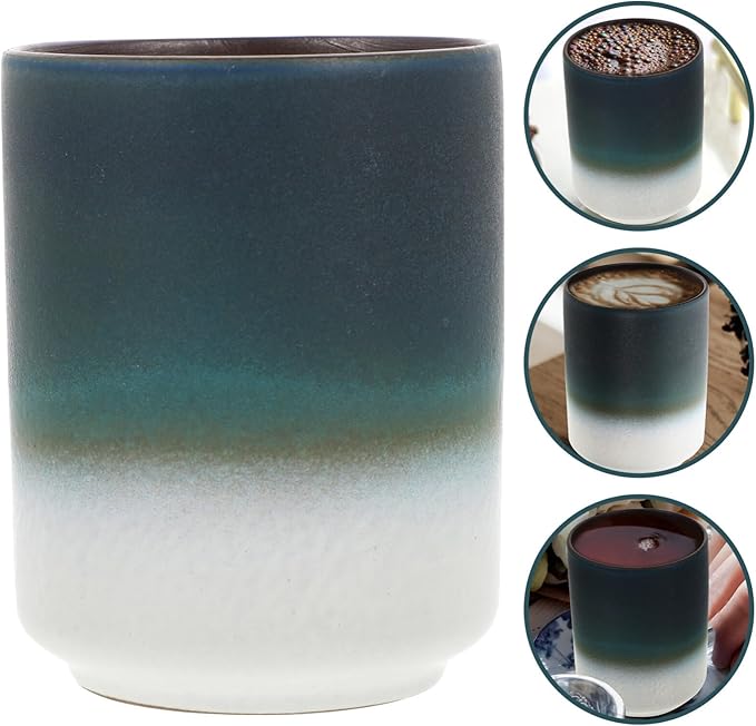Retro Japanese Tea Cup 250ml Ceramic Water Cup Vintage Tea Brewing Mug for Tea Lovers