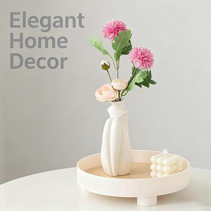 Abstract Female Body Vase - Artistic Butt & Boob Planter Bud Vase, Modern Ceramic Sculpture for Flowers, Funny Unique Home Decor Centerpiece (Akimbo-5.12'' H)