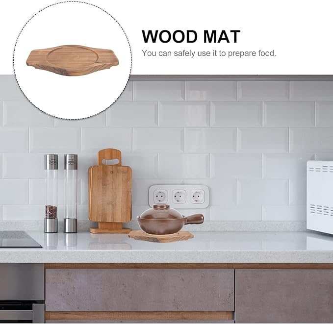 Stone Pot Base Plate Brown for Korean Pot Casserole for Home Kitchen Gadget