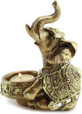 We pay your sales tax Gold Thai Elephant Buddha Wraps Tea Light Candle Holder Lucky Figurine Home Decor Gift (G16629) Feng Shui Idea