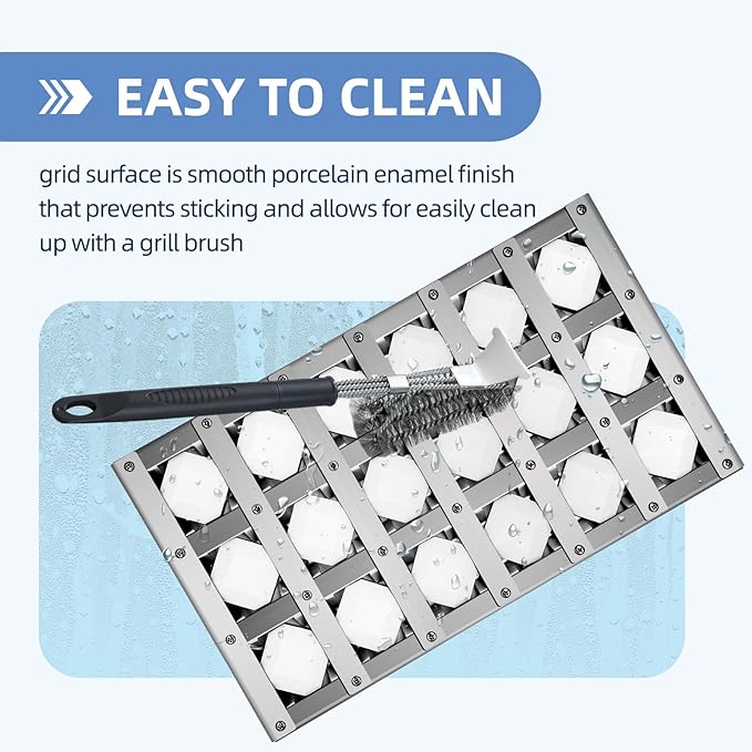 510-1024 and 510-1025 Briquette Tray for Alfresco Grill Parts,Radiant Tray Assembly for Alfresco Artisan ARTP36, AAEP26, AAEP36 with Ceramic Rods