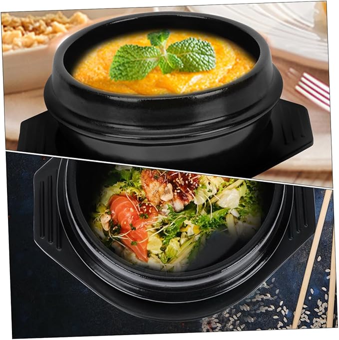Korean Stone Pot Ceramic Stew Pot Cooking Tray High-temperature Resistant Non-stick Ceramic Kitchenware