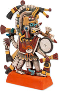 NOVICA Artisan Handcrafted Ceramic Sculpture Signed Artisan Aztec from Mexico Earthtone Multicolor Oak Buff Archaeological Fine Halloween [] ' Aztec God of Dawn'