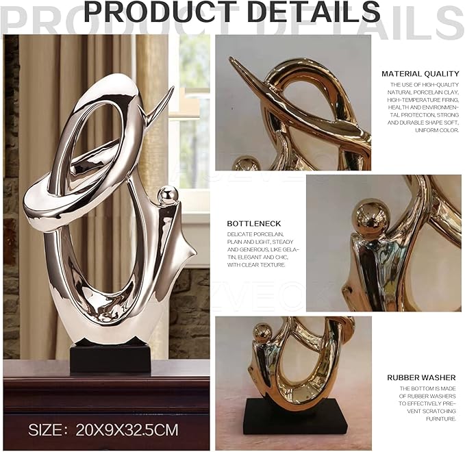 Sculptures Statues Sculptures Decoration, Ceramic Decoration Table Decoration Living Room, Decoration Apartment Modern Sculpture, d (d)