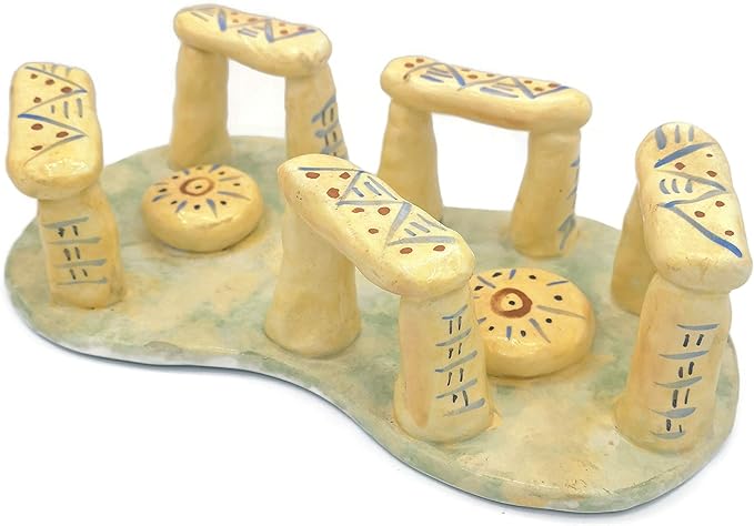 Handmade Sculpture, Decorative Ceramic Home Decor for Shelves or Table