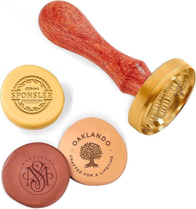 Custom Pottery Stamp for Clay - Personalized Logo & Design Maker, Perfect for Ceramics, Artisan Crafts, and DIY Projects - Easy to Use, Durable, and Unique Gift Idea (3.5inch - 8.89cm)