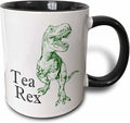 3dRose Tea Rex. 11oz Two-Tone Black Mug