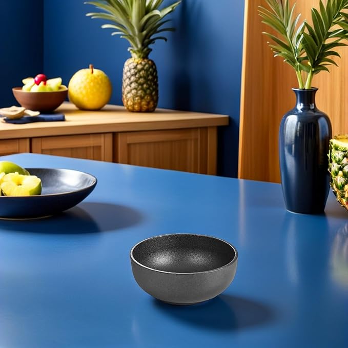 Cast Iron Bibimbap Mixing Rice Bowl 17cm Korean Stone Pot Serving Bowl Sturdy Household Food for Daily Use