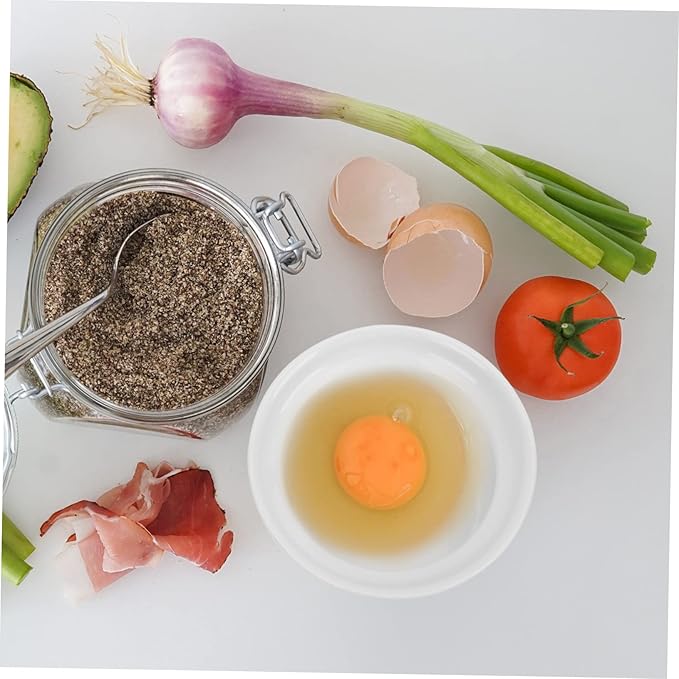 2pcs Ceramic Stew Bowl with Lid Steamed Egg Pot for Soups Food Container Dishwasher Safe for Family Meals and Cooking
