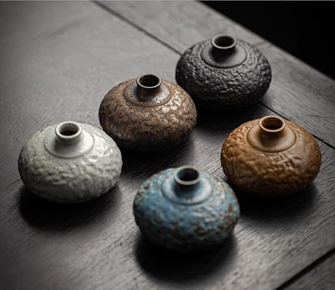 Japanese Style Ceramic Flower Vase Small Ikebana Flower Bud Vase Flower Arrangement Pottery Vases 65