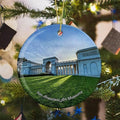 California San Francisco Art Museums USA America Christmas Ornaments for Tree Ceramic Pendant Double Sided Ornament Decor Xmas Gifts Porcelain Hanging Travel Souvenirs Birthday Gift for Family Son