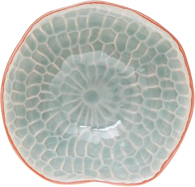 NOVICA Artisan Handmade Celadon Ceramic Appetizer Bowls from Thailand Set of 4 Green Tableware Serveware Dishes East Meets West [ 1.8in H x 3.9in W x 3.9in D 3 Oz.] ' Sunflower Dream' Set of 4