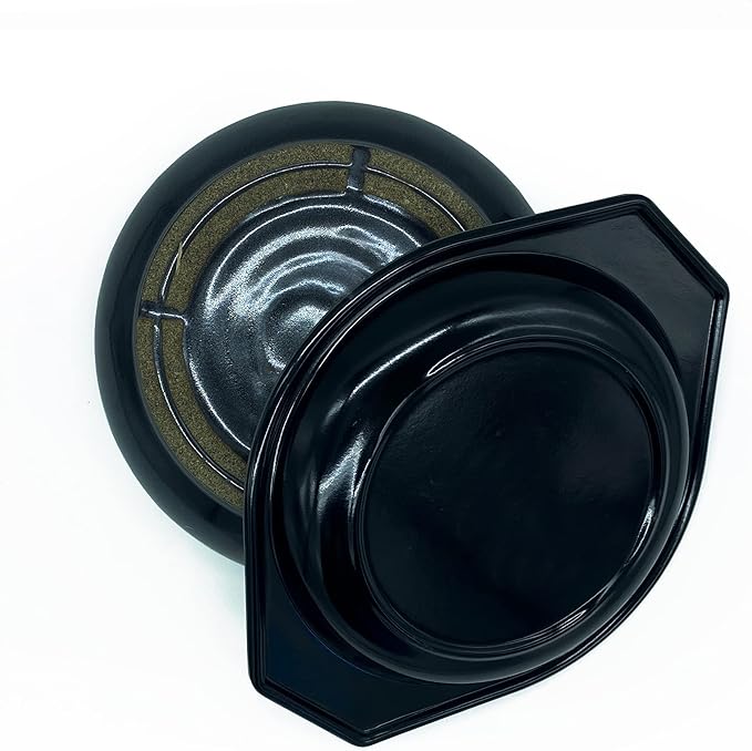 Korean Cooking Ceramic Bowls(7.6'') Dolsot with Trivet Sizzling Hot Pot for Bibimbap,Double Glazed Soup Dish Heat Resistant Stew Stone Basins