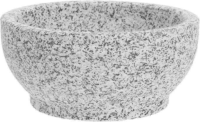 HOMSFOU Korean Stone Bibimbap Bowl 14pcs Natural Stone Pot for Cooking and Serving Stew Rice Soup Commercial Grade Induction Compatible
