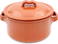 Handmade Traditional Portuguese Pottery Clay Terracotta Cazuela Cooking Pot With Lid