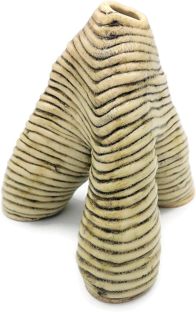 Goddess Stoneware Sculpture Home Decor Modern Handmade Ceramic Textured And Organic Female Shape