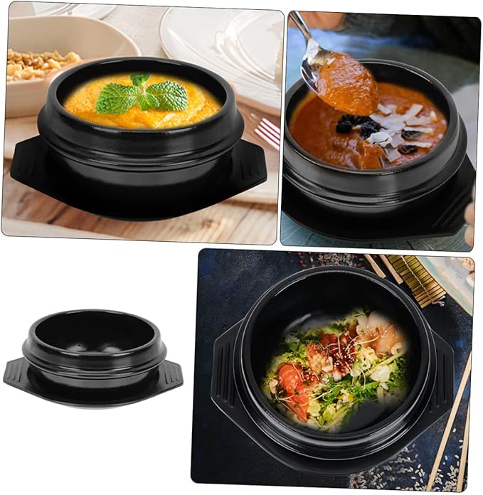 Korean Stone Pot Ceramic Stew Pot Cooking Tray High-temperature Resistant Non-stick Ceramic Kitchenware