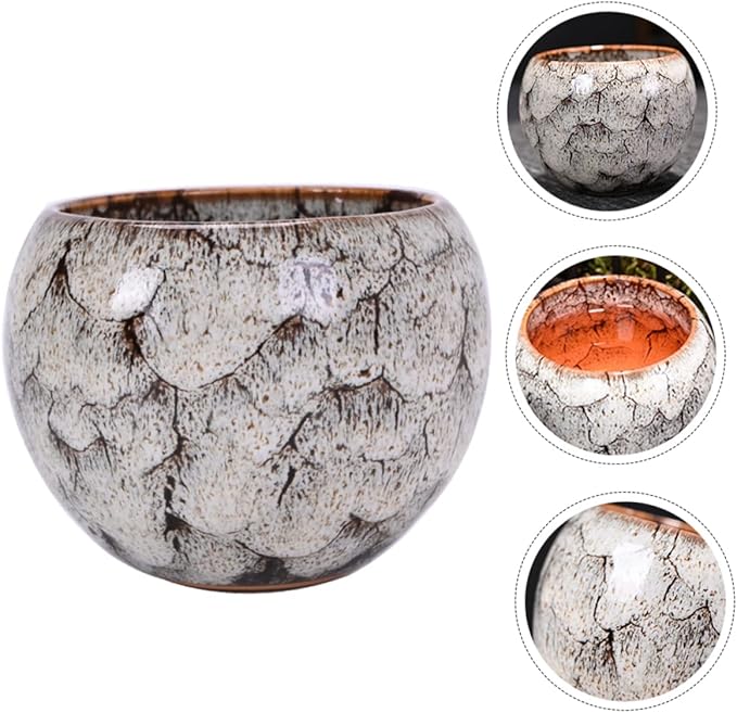 BESPORTBLE Ceramic Teacup Glass Tumblers Rice Cooker Kungfu Tea Cups Gaiwan Teacup Espresso Mugs Ceramic Sake Cups Chinese Water Glasses Household Tea Cup White Vintage Ceramics Storage Cup