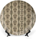 Geometric Western Ikat Vintage Plates Decor for Household Wedding Wall Customize Birthday Idea Gifts Ceramic Craft for Decorative Ornaments Including Bracket And Special Hook, Multi Sizes by Choosing
