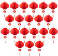 Red Paper Lantern Hanging Lanterns for Chinese Spring Festival, Wedding, Celebration, Lantern Festival Festive Decoration (8 INCH) (20 Piece)