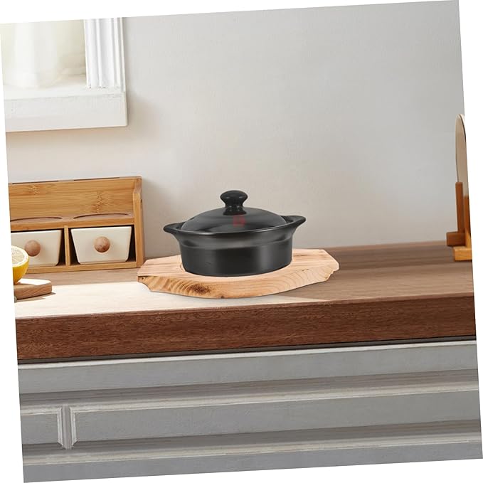 Wooden Stone Bowl Mat - Pot Holder for Korean Stone Bowls and Sturdy Base for Serving Dishes and Reducing Noise at Dining Table Inner Diameter