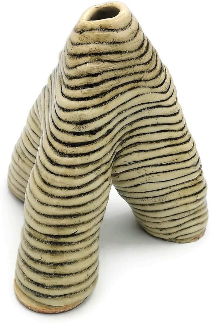 Goddess Stoneware Sculpture Home Decor Modern Handmade Ceramic Textured And Organic Female Shape