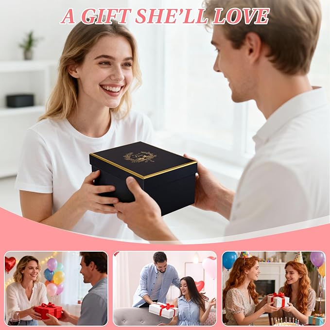 Biching Birthday Gifts for Women, Valentines Day Gifts for Her – 14oz Ceramic Marble Mug with Gold Print and Knitted Bouquet, Funny Gift Set for Mom, Wife, Sister, Bestie, Friendship, Girlfriend