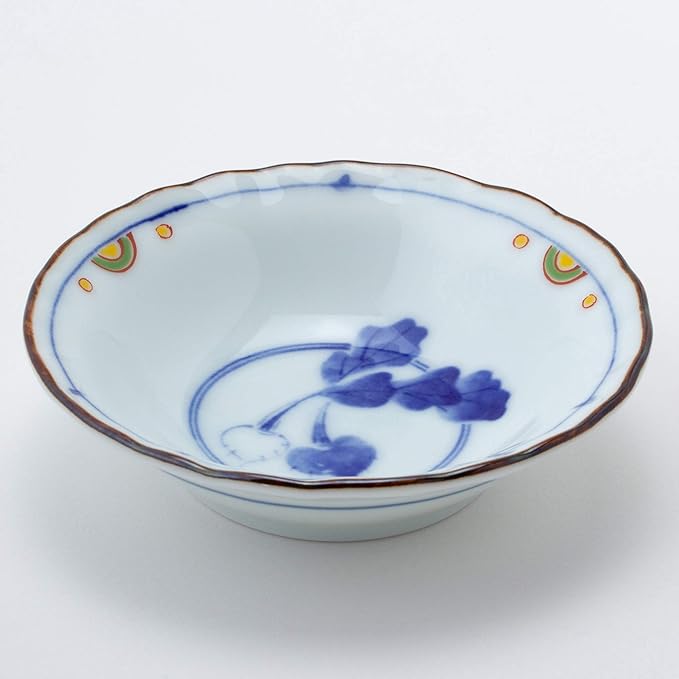 Saikaitoki 31988 Hasami Ware Small Bowl Set, Dyed Brocade Picture, Diameter 3.7 inches (9.5 cm), Small Included, 5 Patterns, Dinnerware Set, Gift, Birthday, Scissors, Tableware, Stylish, Microwave,