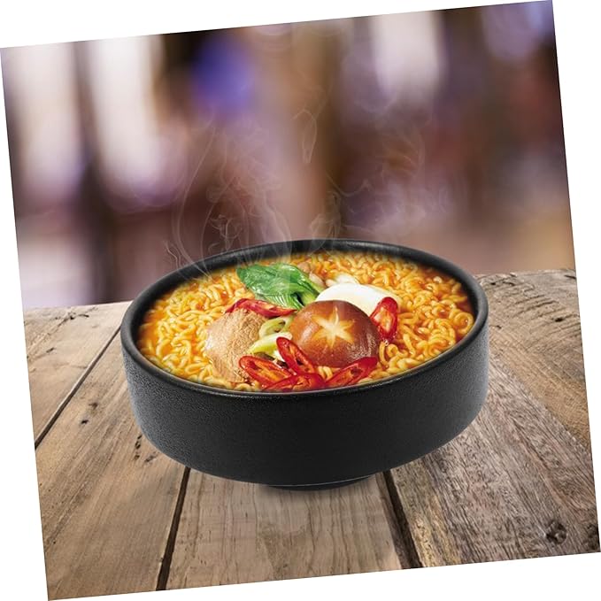 Cabilock 1Pc Creative Japanese Ceramic Noodle Bowl High Footed Soup Bowl for Ramen and Salad Unique Design for Home and Restaurant Use and Porcelain Serving Dish