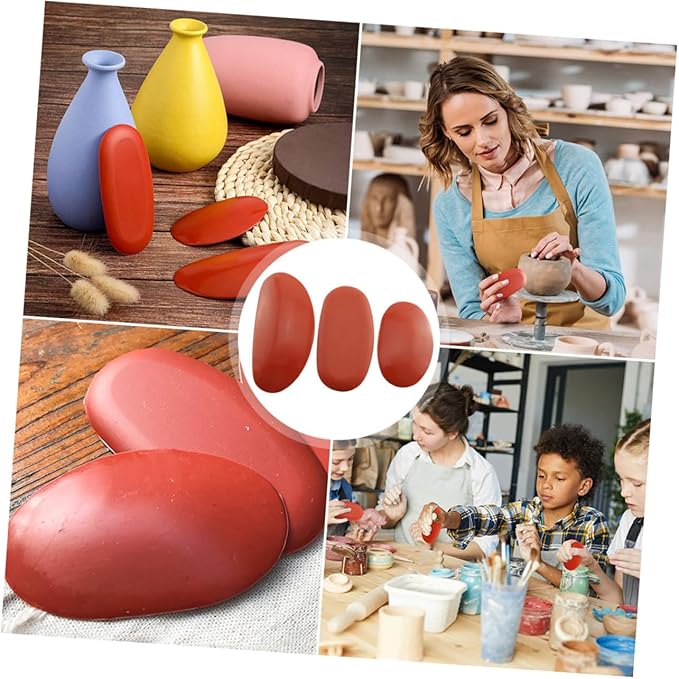 Anneome 1Set Sculptural Mud Pottery Clay Tool Soft Durable Scrapers for DIY Ceramics for Beginners Clay Sculpting Projects