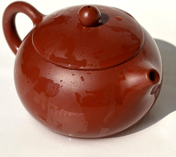 Teapot 8Oz Chinese Zisha Clay Pottery Handmade Xishi Tea Pot Ceramics Red Dahongpao Mud Kettle Spherical Filter