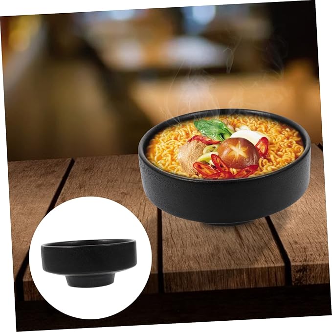 PRETYZOOM Frosted Ceramic Bowl Noodle Bowl Soup Boys and Girls Adults Easy to Clean