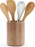 Radicaln Marble Utensil Holder 6.5" Inches Natural Brown Handmade Spatula Set for Kitchen Counter, Cooking Utensils Jar & Kitchen Essentials Organizer, Ideal Utensil Caddy & Spoons Holder