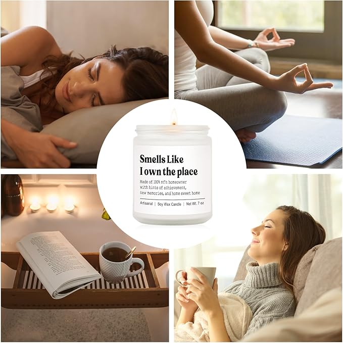 Niyewsor House Warming Gifts, New House/Home Candle, Best Housewarming Gift 2026, Closing Gifts for Home Buyers, New Homeowner, First Apartment Essentials, Handmade, 7oz