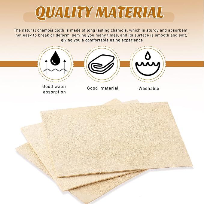 Potchen 20 Pieces Pre Cut Chamois for Smoothing Pot Rim Chamois Clay Soft Cloth Pottery Tool Kit Ceramic Pottery Tools and Supplies Ceramics Trimming Tools
