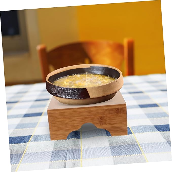Korean Stone Pot Stand Heat Insulation Elegant Rack for Dolsot Bibimbap and Casseroles Stable and Stylish Kitchen Accessory Inner