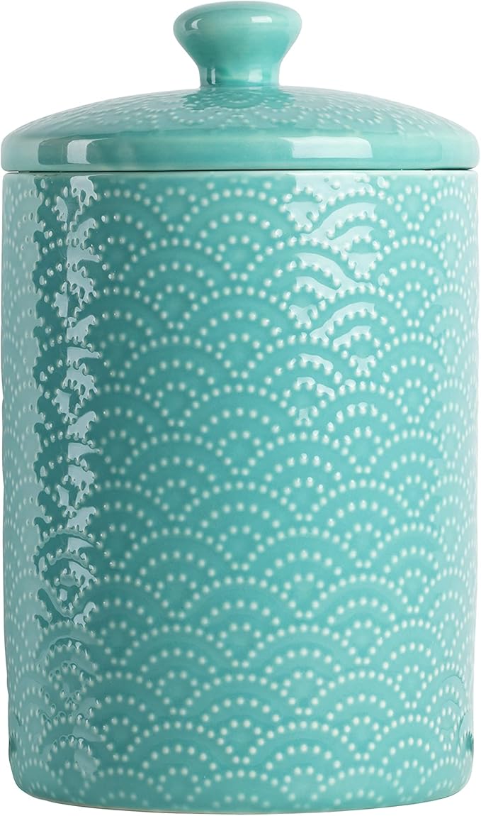 10 Strawberry Street CAN BLU Kitchen Canister Set, 3 Piece, Tide Blue