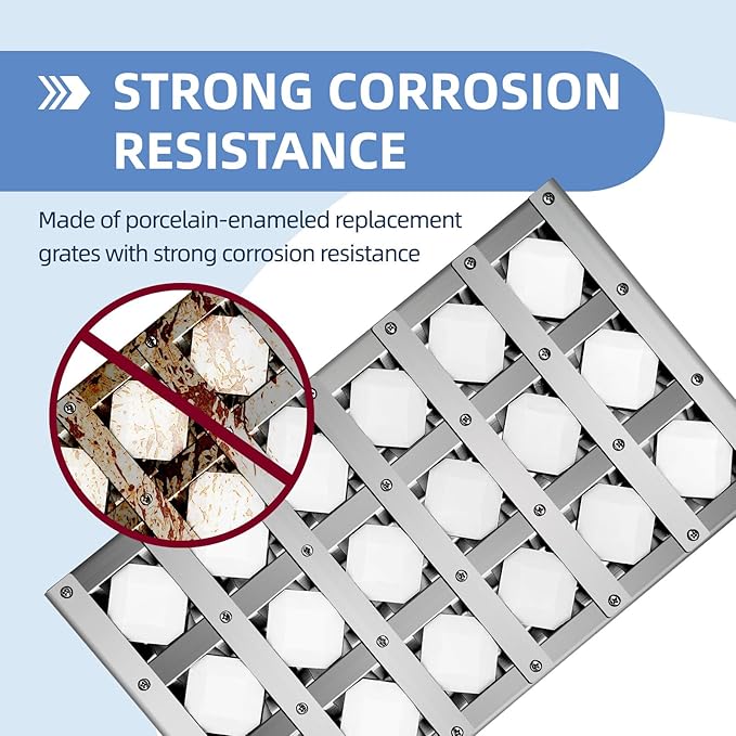 510-1024 and 510-1025 Briquette Tray for Alfresco Grill Parts,Radiant Tray Assembly for Alfresco Artisan ARTP36, AAEP26, AAEP36 with Ceramic Rods