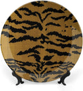 Tiger Stripes Vintage Plates for Display Art Decoration Home Supplies Table Kitchen Holiday Party Decorations Customize Gifts for Men Women Birthday, 6", 7", 9", 10"