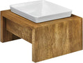 Bowsers Artisan Diner Single Dog Feeder, Medium, Bamboo