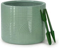 6 Inch Ceramic Plant Pot – Decorative Indoor Planter (No Drainage Hole) for Succulents, Herbs & Houseplants – Modern Tabletop Desk Planter – Sage Green