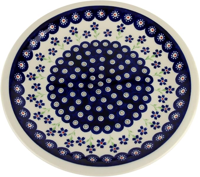 Polish Pottery Market Handmade Dinner Plate 10.75" Diameter by Zaklady Boleslawiec Poland - Dinnerware - Polish Stoneware
