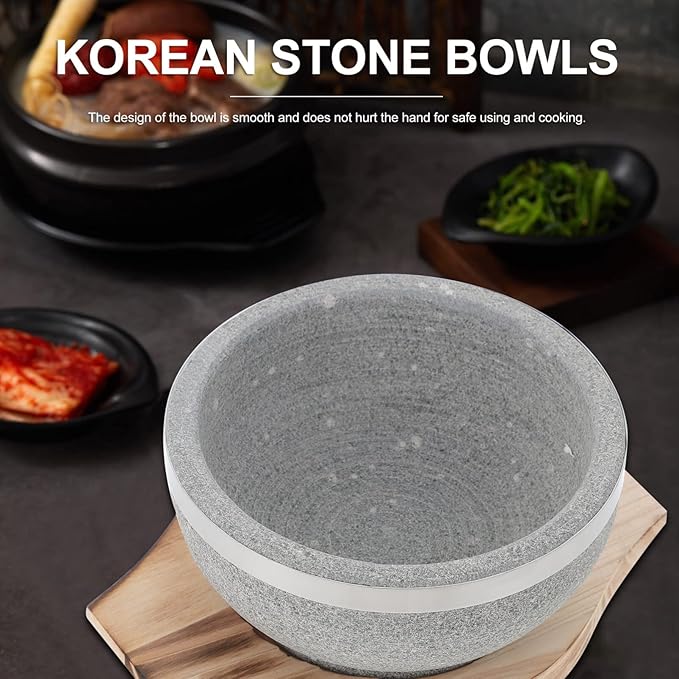Korean Bowls Set Bibimbap Bowl Tray Bowl Korean Stone Pot Home Cooking Utensil
