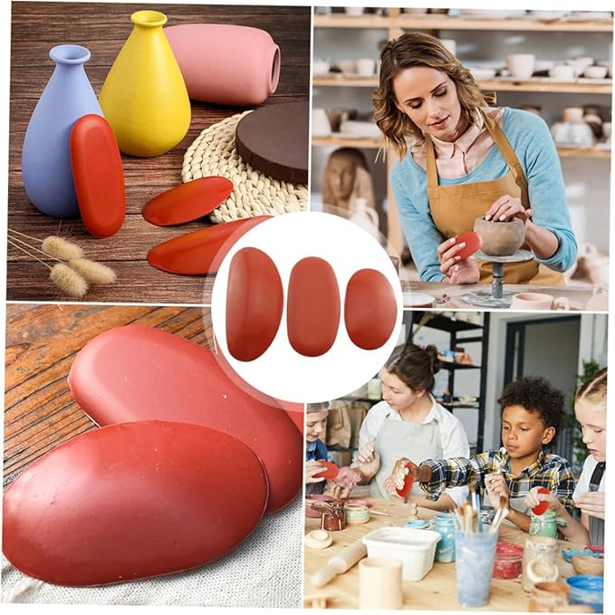 HOODANCOS 1Set Sculptural Clay Tool for DIY Pottery Comfortable Kidney Shape for Easy Use for Beginners and Craft Lovers for Ceramics and Clay