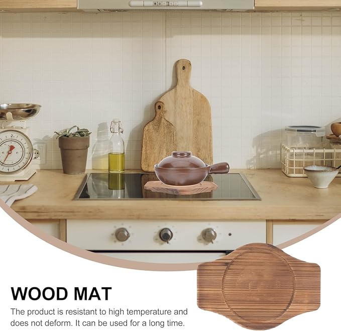 Stone Pot Base Plate Brown for Korean Pot Casserole for Home Kitchen Gadget