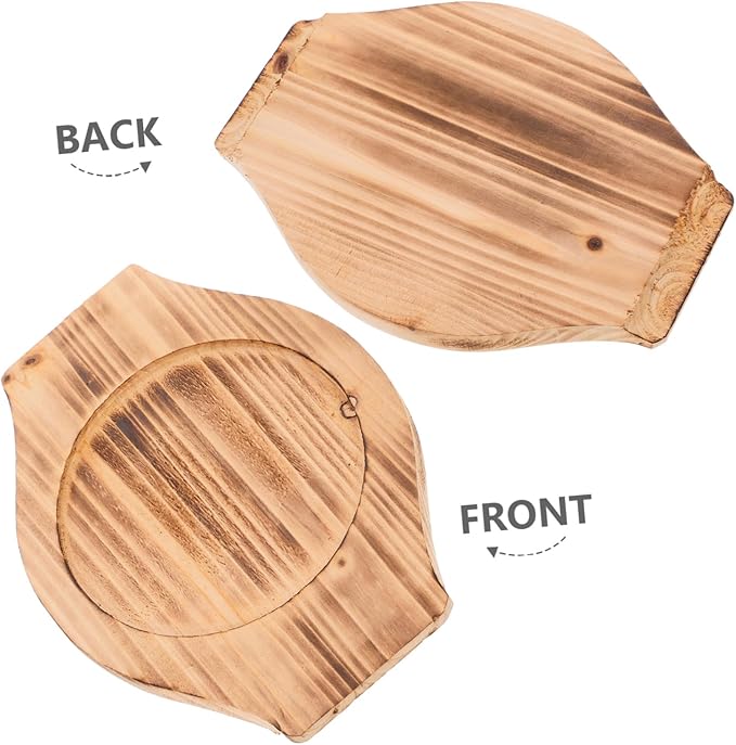 Luxshiny Wooden Stone Bowl Mat Sturdy Casserole Holder for Korean Soup Pots Inner Diameter Kitchen Accessory to Prevent Scalding and Protect for Home Dining and