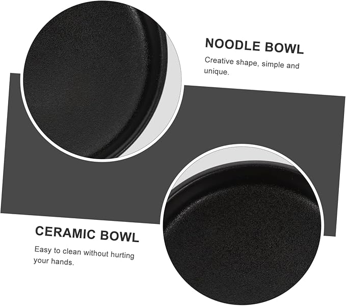 Ceramic Frosted Ramen Bowl 450ml Creative High Sturdy Food Serving Container for Kitchen Suitable for Noodles Salads and Desserts