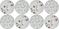 Pfaltzgraff Winterberry Holiday Set of 4 Assorted Appetizer Plates, 6 Inch, Multicolored (Pack of 2)
